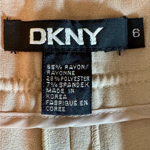 DKNY Cream Straight Leg Women's Pants - Picture 6 of 7